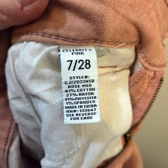 ⭐️Celebrity Pink Ankle Skinny Jeans Size 28 - Picture 4 of 5